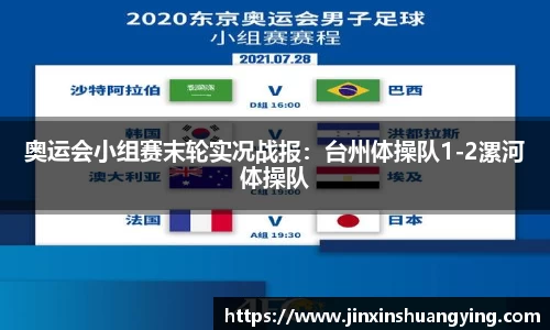 奥运会小组赛末轮实况战报：台州体操队1-2漯河体操队